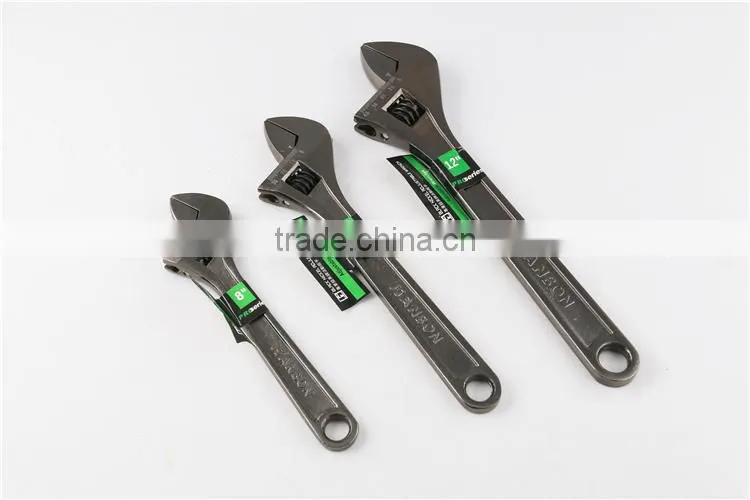 Black Nickel-plated Adjustable Wrench