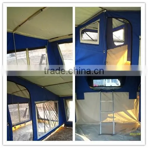 Motorcycle camping trailers lifting off road camper