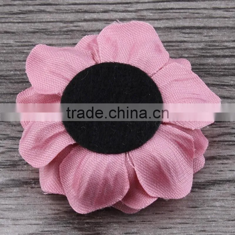 small fabric flower clip for kids hair accessories