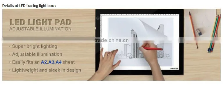 Hot Style!Huion A2 big sized wonderful function led tattoo tracing board