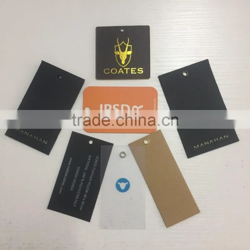 2017 Factory direct wholesale custom hair extension paper hang tags