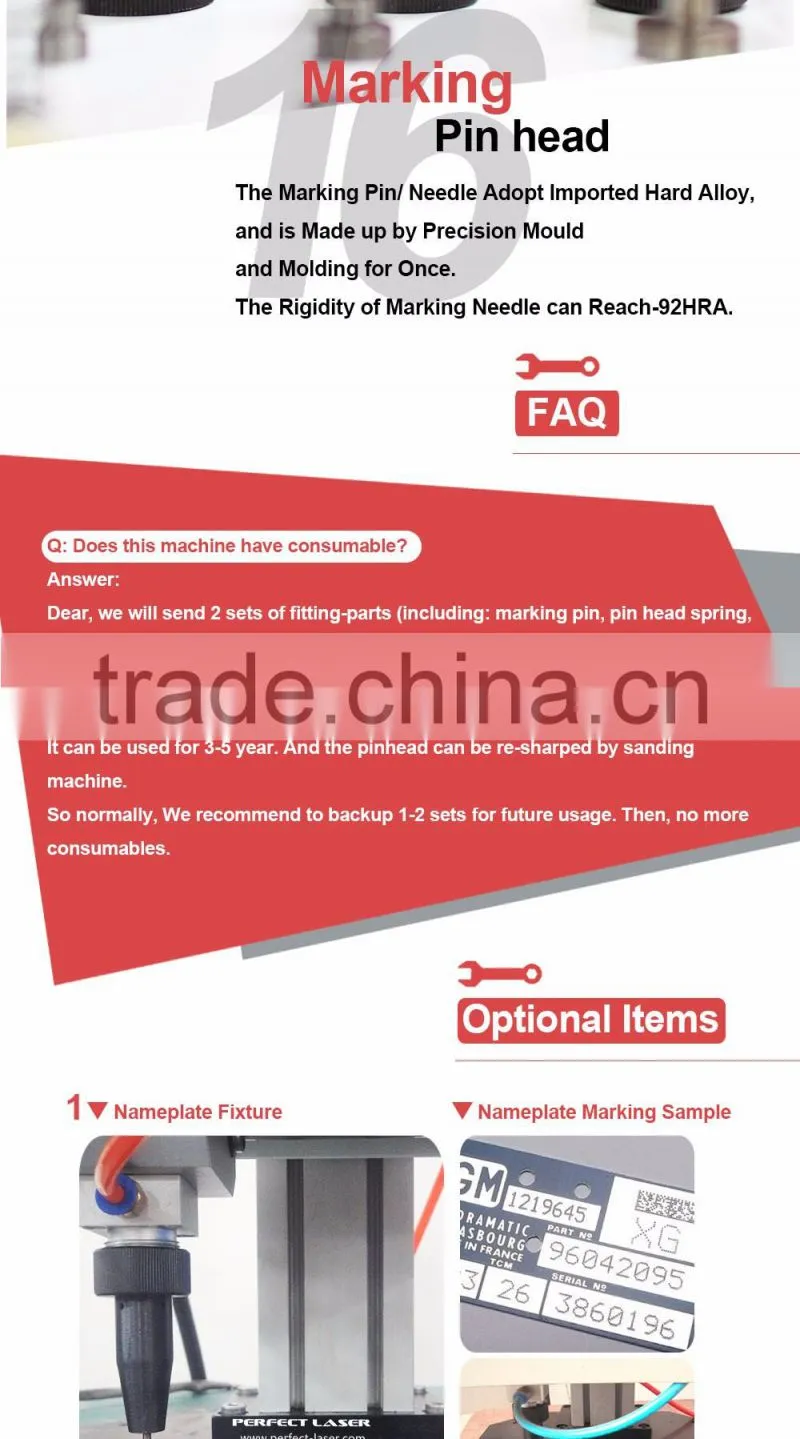 All in one product label chassis dot peen marker equipment