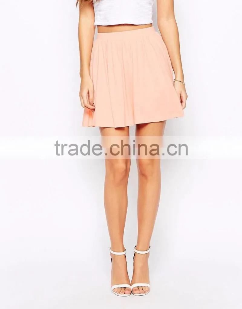 Women new arrival fashion summer skater skirt,sexy short jersey skirt 2015