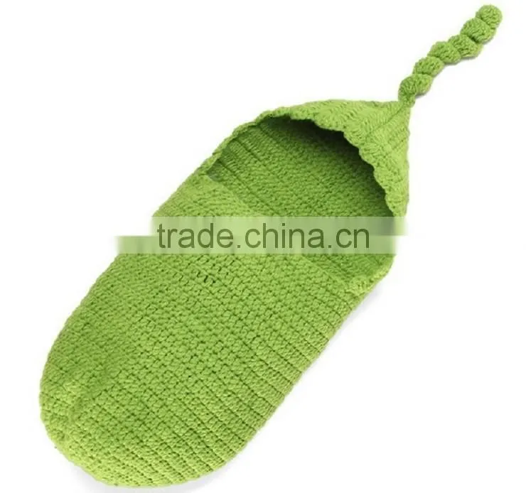 baby swaddle cocoon baby sleeping bag knitted baby hat photo prop
