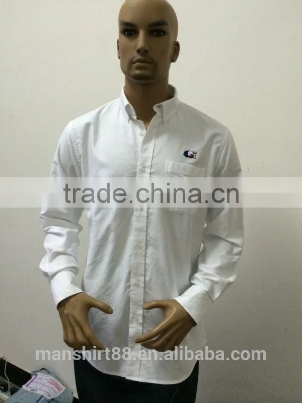 custom label and logo cheap button down oxford shirt