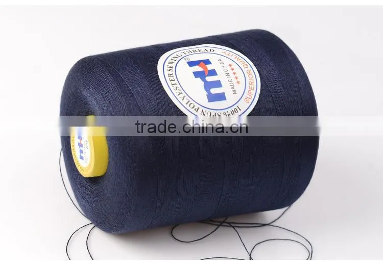 Wholesale of high quality poly-poly core spun sewing thread
