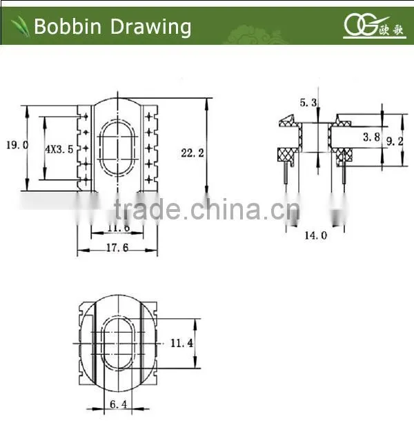 ER2810 bobbin of former