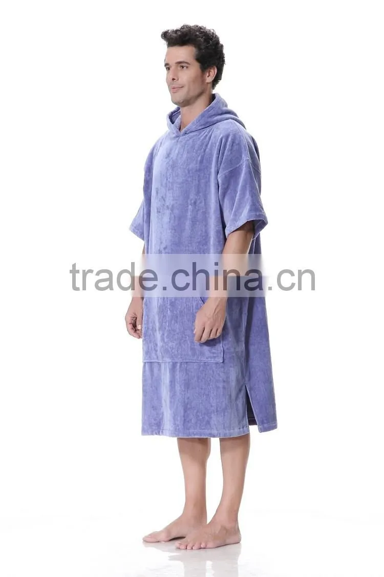 100% cotton beach hooded towel ponchos pattern for adult