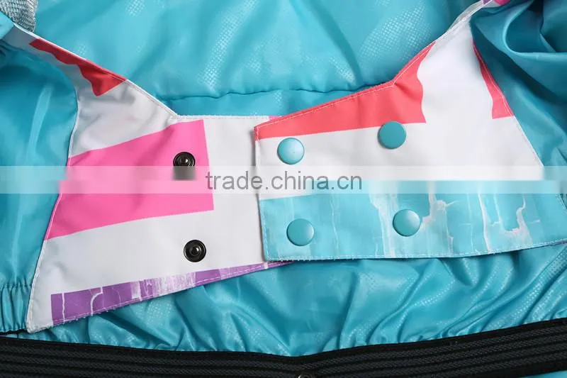Allover print sublimation jacket snow clothing crane snow ski wear