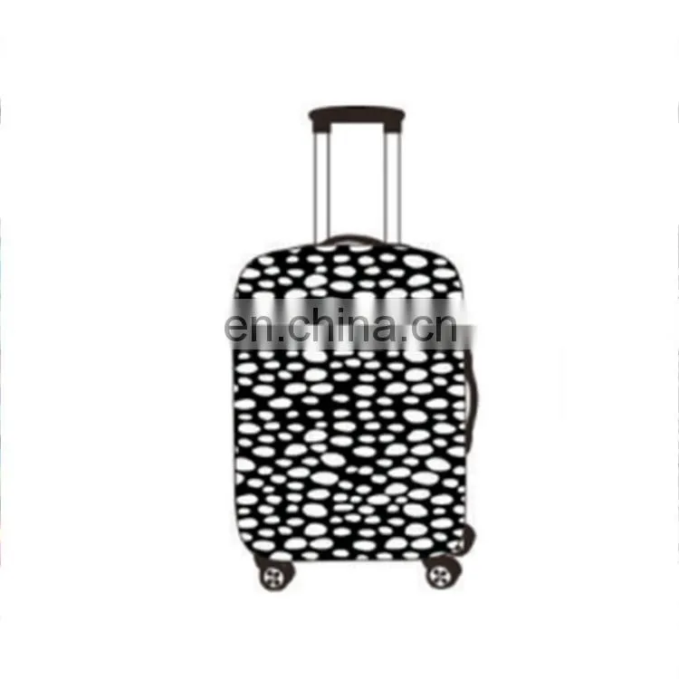 High quality polyester custom design print luggage protective cover