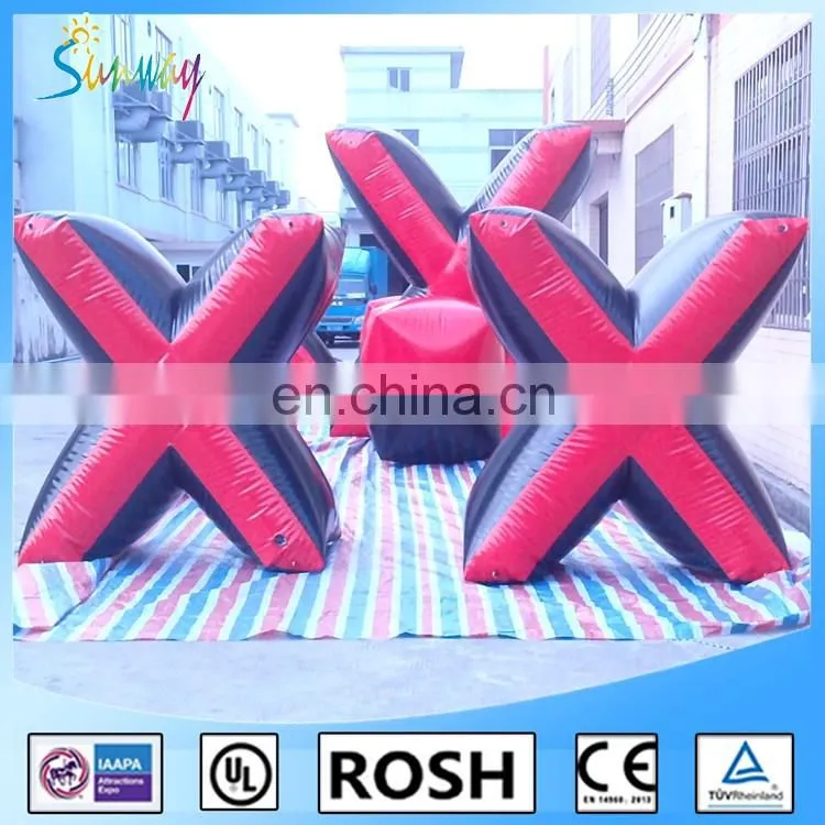 SUNWAY top quality Inflatable Paintball Bunkers,paitaball bunker arena filed for sale