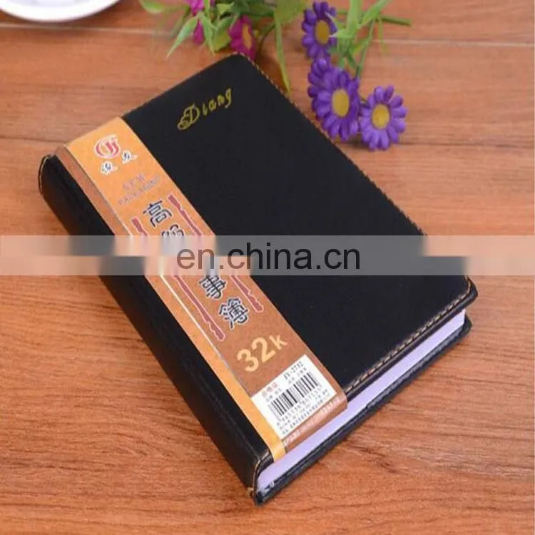 China factory wholesale custom luxury pu leather diary notebook for business men with personalized logo