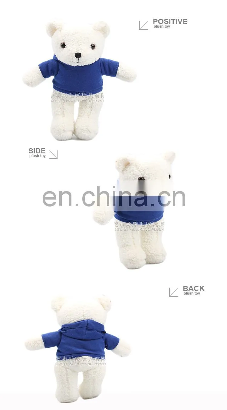Direct Manufacturer with ICTI certificate plush white soft teddy bear toy