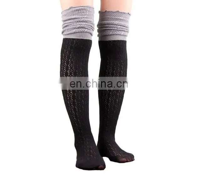 Hot Selling Women socks Colorful Lace Hollow over the knee socks In stock