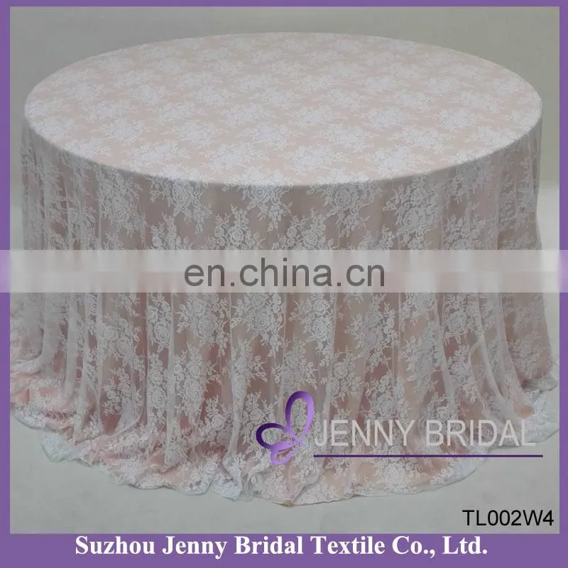 TR013A Silver grey lace wedding table runners