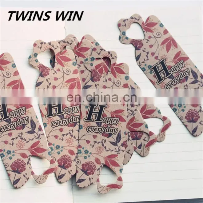 High quality nice design kawaii stationery promotion small moq custom vintage 3d paper bookmark for school office use