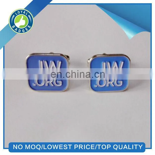 custom logo tie clips and cuff links