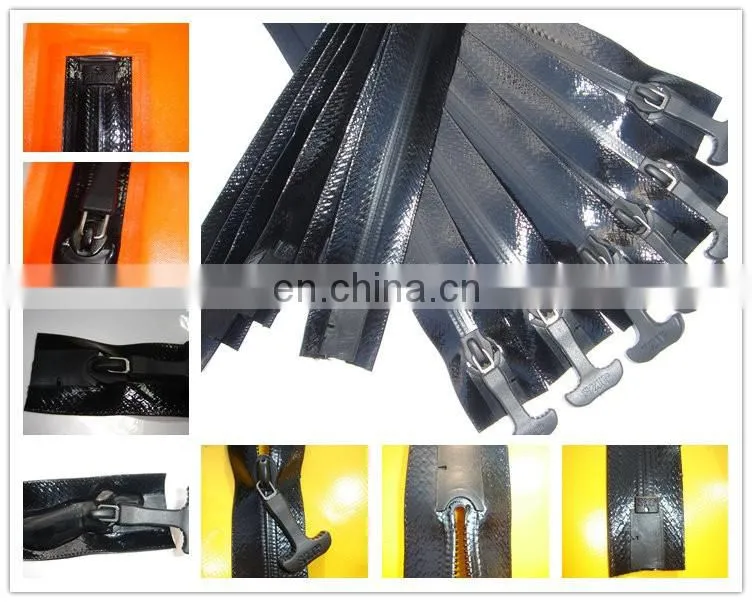 Seal metal waterproof zipper for bags