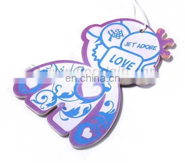 Household branding business paper type air freshener for car