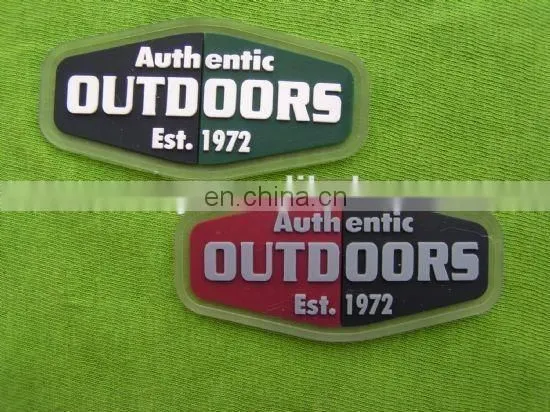 Rubber Patch-3D Transparent Rubber Label Wholesale Cheap Customized engraved Logo 3D Soft Plastic PVC Silicone Rubber Label