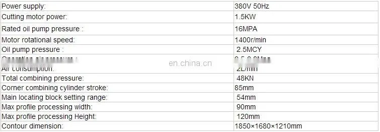 Aluminum Door Window Crimping Corner Machinery/Aluminum window equipment