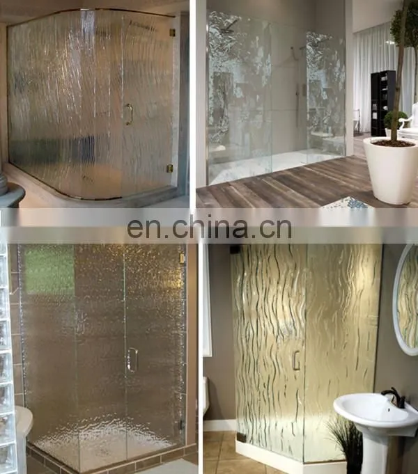 4mm 5mm 6mm clear silesia pattern glass