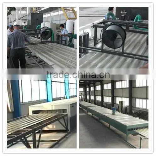 Light weight translucent corrugated FRP roofing sheet