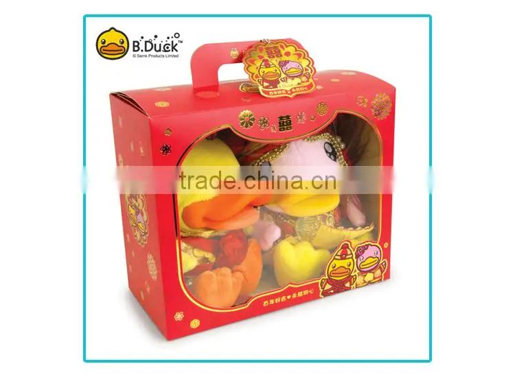 Wholesaler factory polyester material custom talking plush duck toys