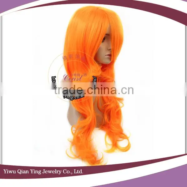 Factory long curly orange Nami 2 years later cosplay wig