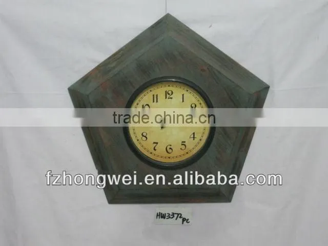 Hongwei 2013 Antiquated Natural Wood Decorative Clocks& Wood Wall decorative Clocks