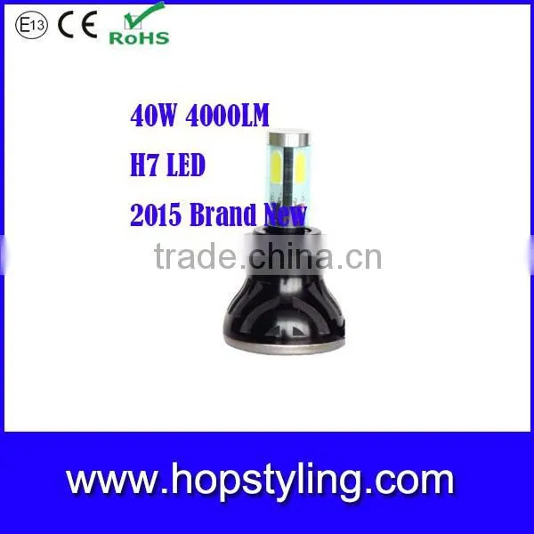 china supplier 40W 4000 LM LED Headlight 4 sides COB led chips Auto LED Headlight auto light