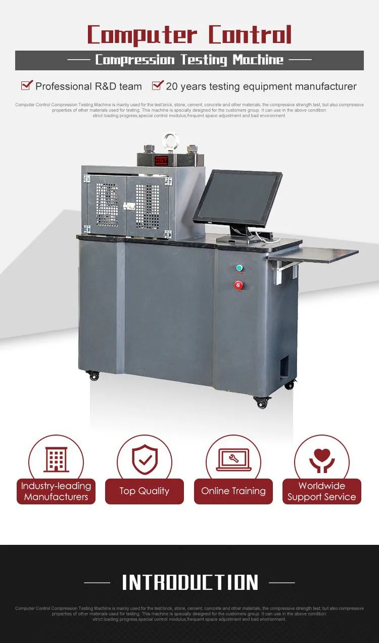 YAW-300G 30Ton 300KN Computerized Mortar Cement Concrete Cubes Flexural and Compression Testing Machine
