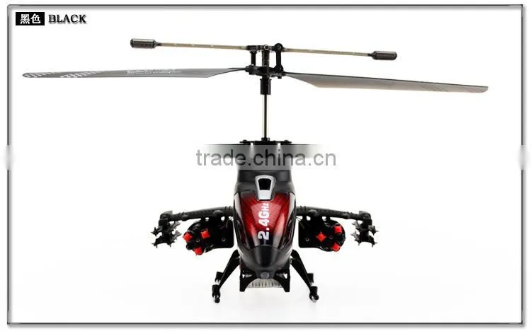 New Arrived F187 2.4G 3.5CH Alloy Missile Shooting RC Helicopter