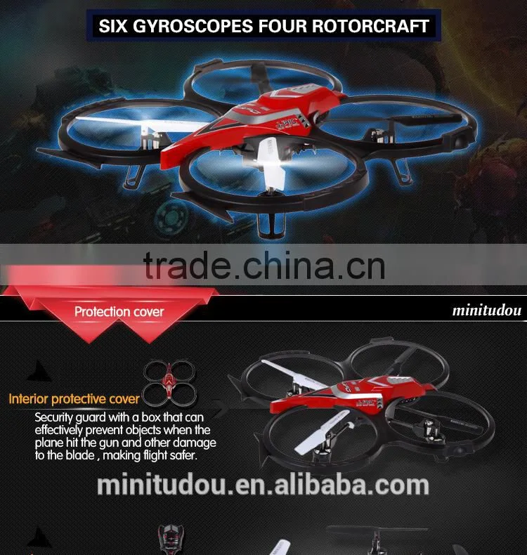 New Product F182/F182C LED 2.4GHZ 6-Axis Hand Throwing RC Quadcopter UFO With HD camera