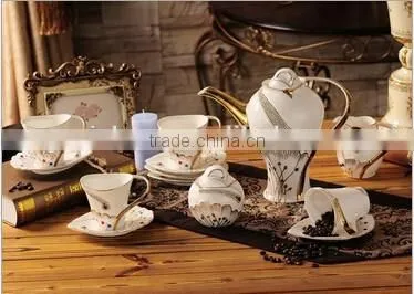 Moroccan Fine Porcelain Coffee Set Tea Set