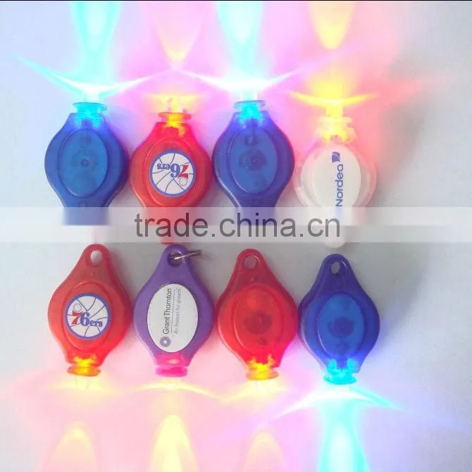 plastic battery led mini bicycle flashlight with high quality for promotion gifts