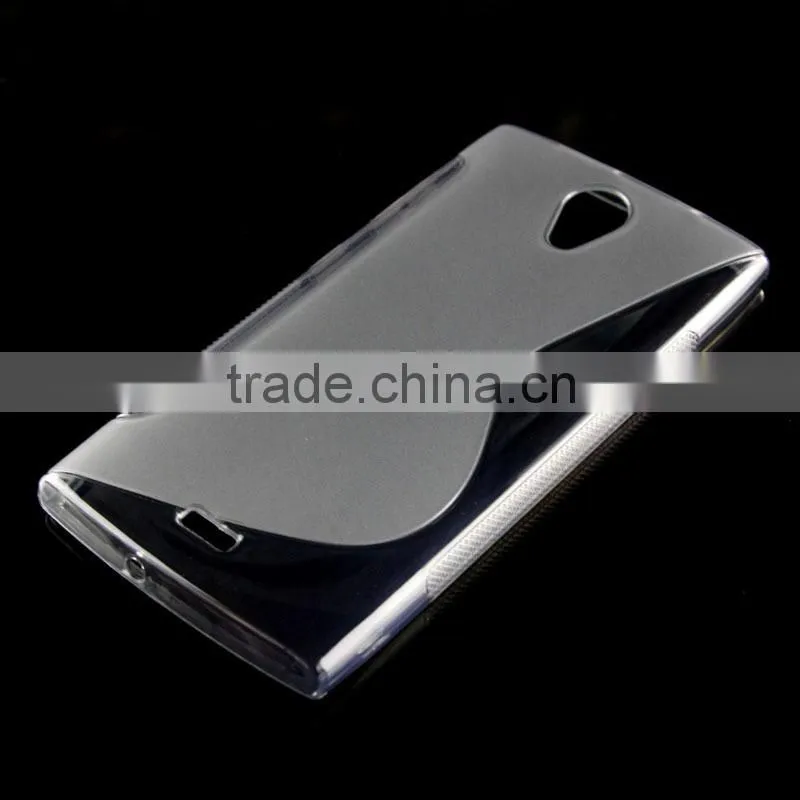 Factory price TPU S line soft matte non-slip mobile cell phone case for Orange Nura 5.5