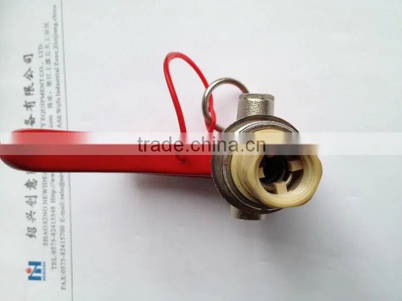 CE red handle fire extinguisher valve
