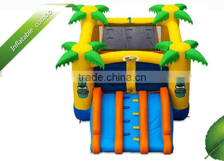 Inflatable combo bouncer house , little bounce house with slide ,inflatable combo