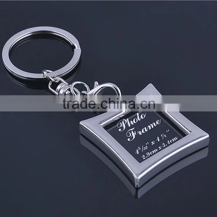 Manufacturers wholesale personalized photo frame key ring Chain