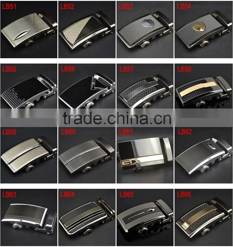 Fashion Cowhide Waistband Men's Automatic Buckle Full Grain Leather Belt