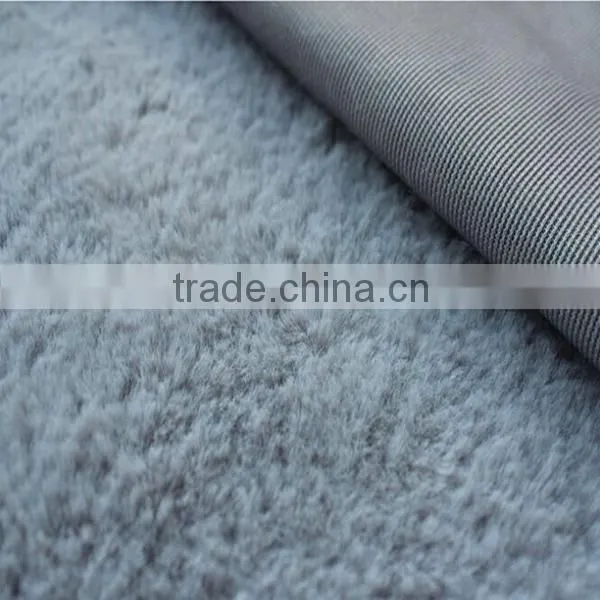 100% polyester imitation plush fur fabric