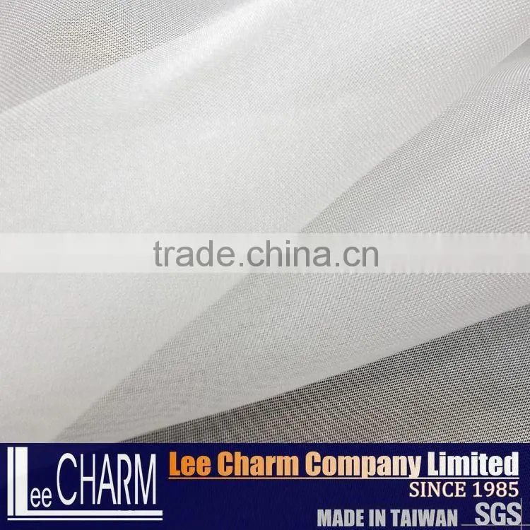Spun Polyester Plain Voile Fabric Sheer Fabric