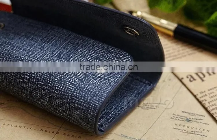 Creative canvas leather key organizer wallet for business