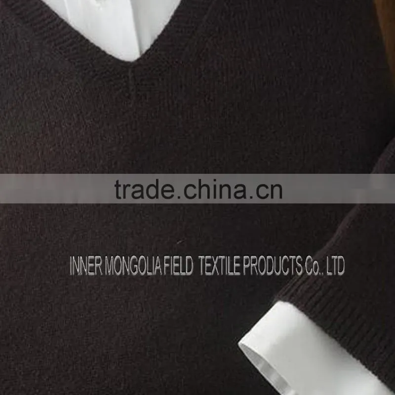 Vintage Boyfriend V-Neck Sweater in Cashmere