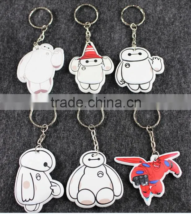 Baymax Keychain 2015 white newest arrival keychain 6CM