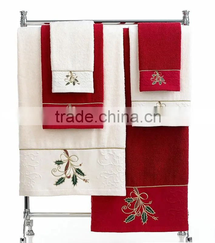 China new products 100% Cotton Towel Sets, decoration face towel sets