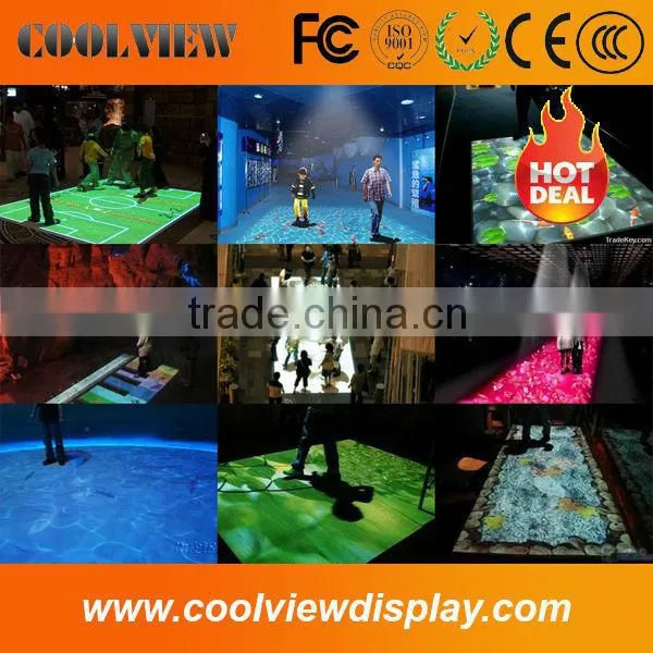 interactive floor projector system for advertising, exhibition,kid games,event