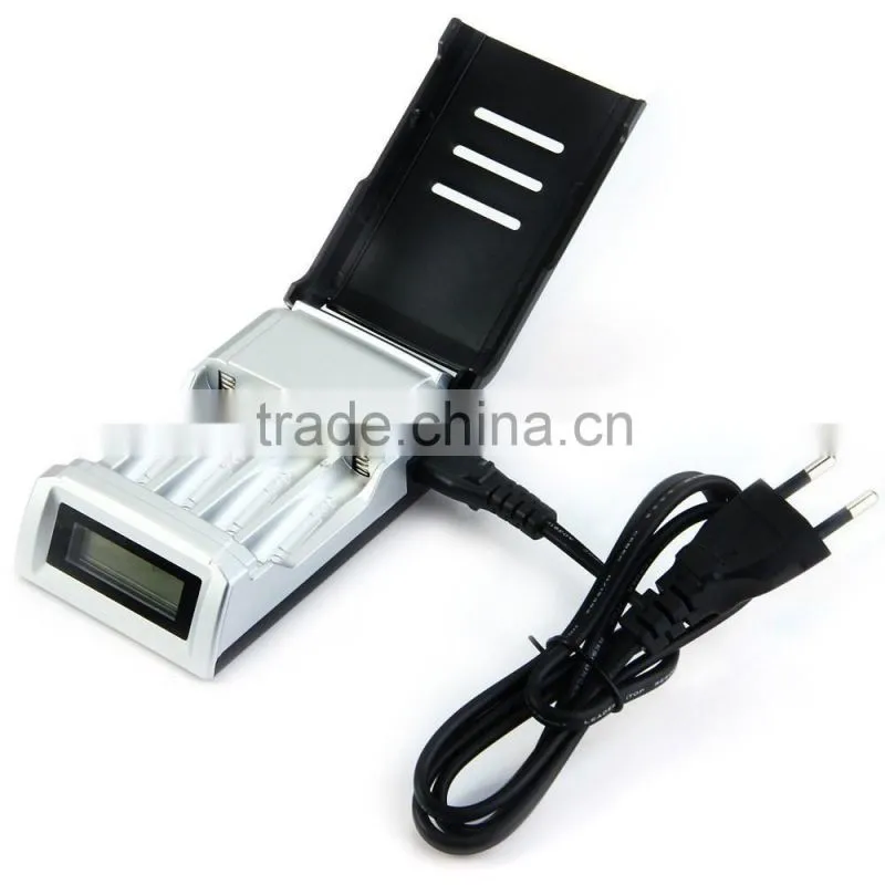 C905W C905 4 Slots Slot LCD Display Smart Intelligent Battery Charger for AA AAA NiCd NiMh Batteries