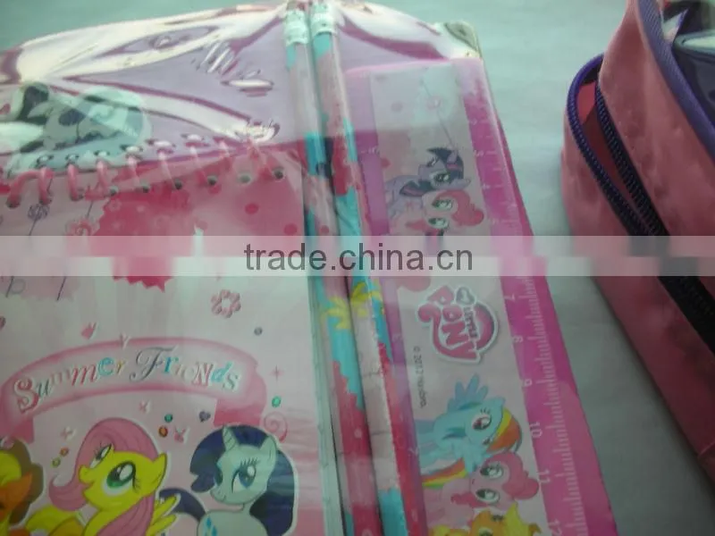 kids school stationery set in pvc bag